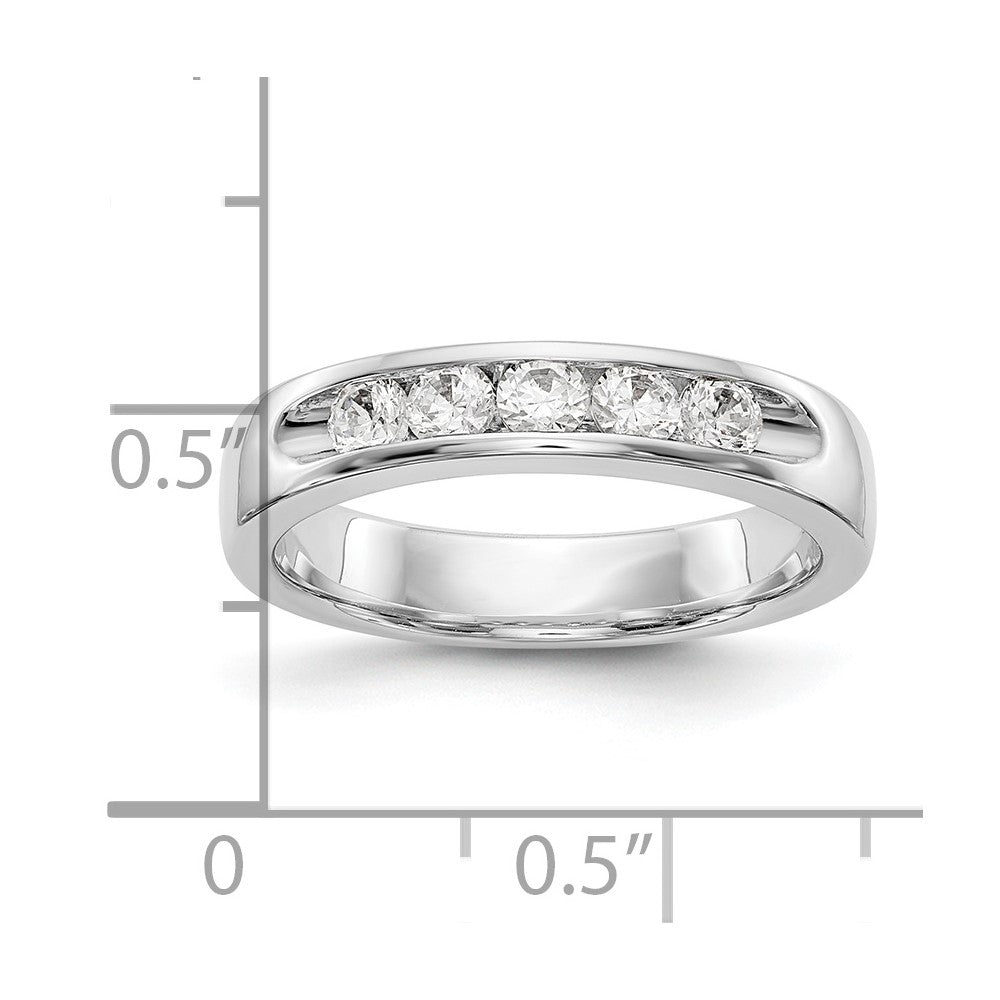 5-Stone Diamond Channel Bands