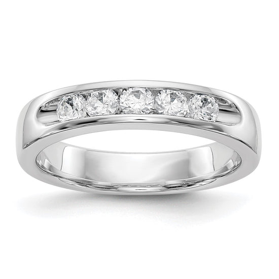 5-Stone Diamond Channel Bands