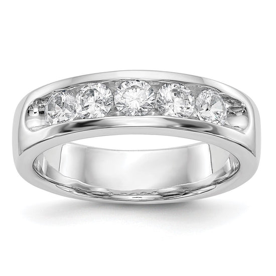 5-Stone Diamond Channel Bands