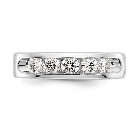 5-Stone Diamond Channel Bands