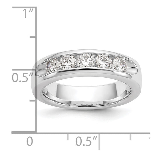 5-Stone Diamond Channel Bands