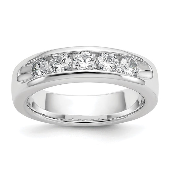 5-Stone Diamond Channel Bands