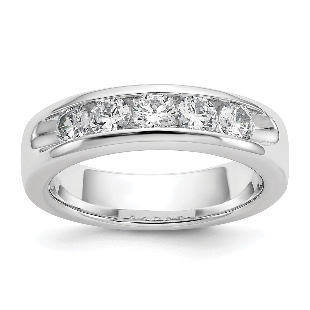 5-Stone Diamond Channel Bands