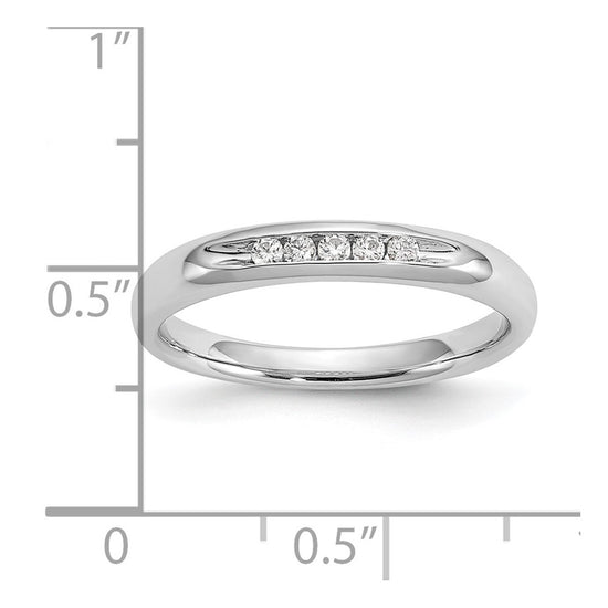 5-Stone Diamond Channel Bands