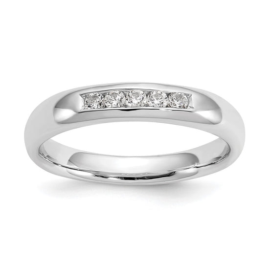 5-Stone Diamond Channel Bands