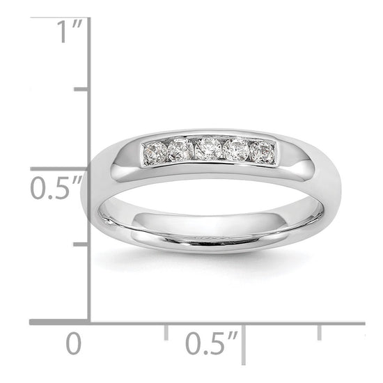 5-Stone Diamond Channel Bands