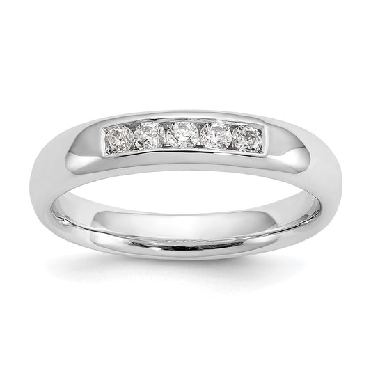 5-Stone Diamond Channel Bands