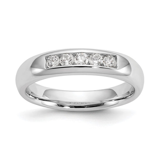 5-Stone Diamond Channel Bands