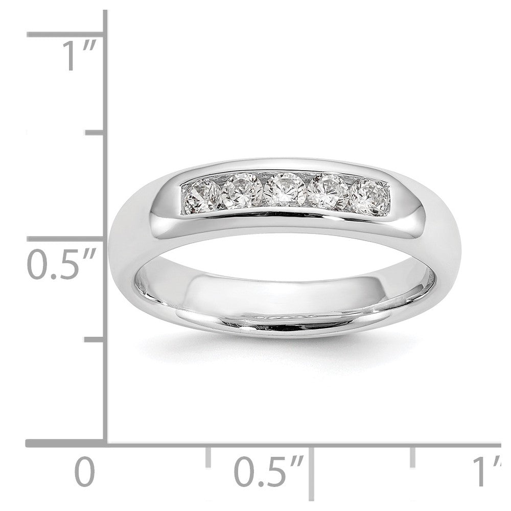 5-Stone Diamond Channel Bands