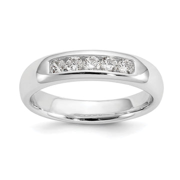 5-Stone Diamond Channel Bands