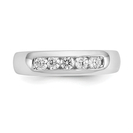 5-Stone Diamond Channel Bands