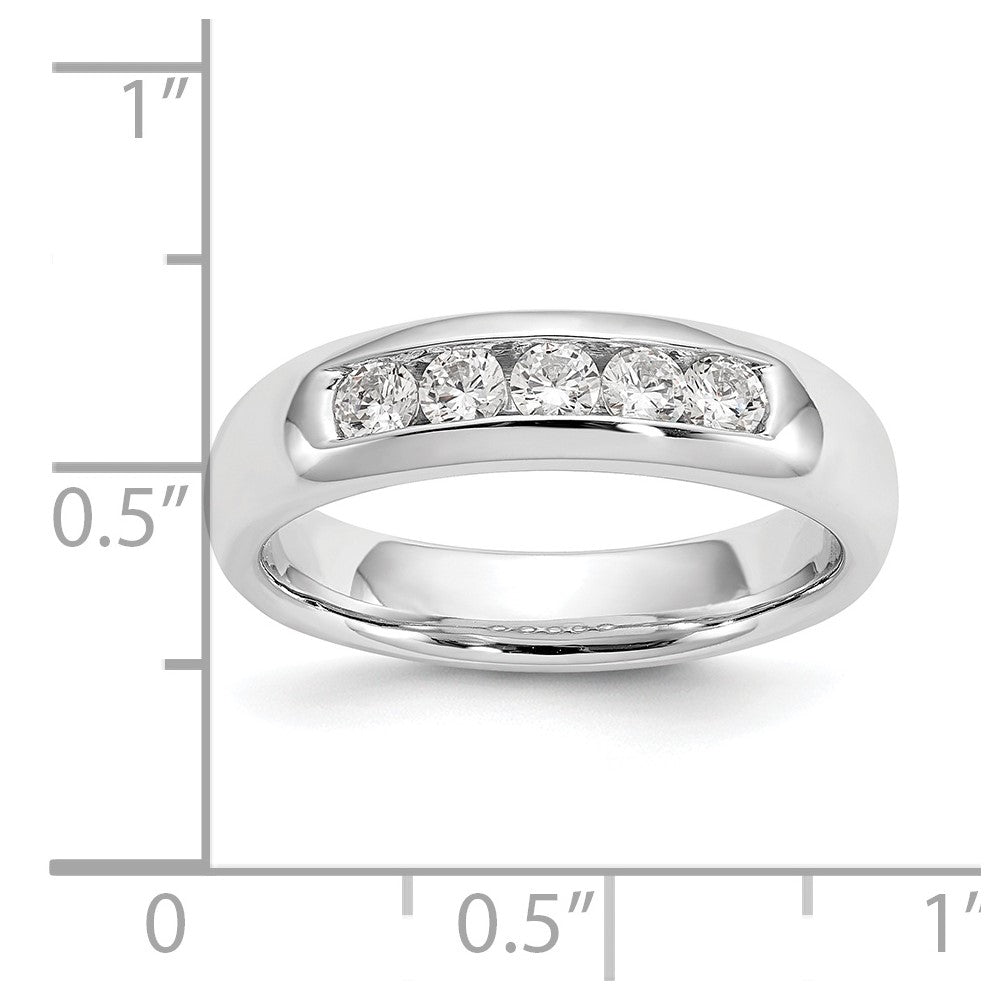 5-Stone Diamond Channel Bands