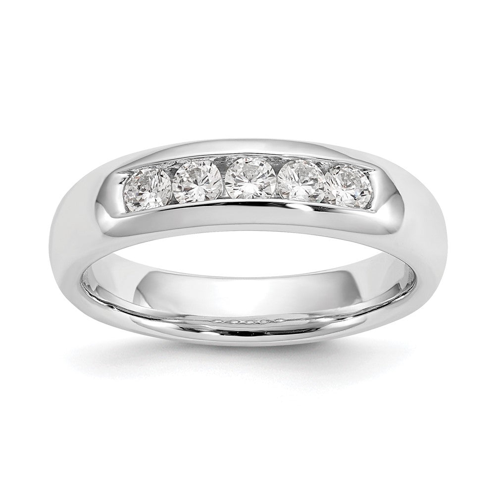 5-Stone Diamond Channel Bands