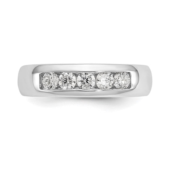5-Stone Diamond Channel Bands