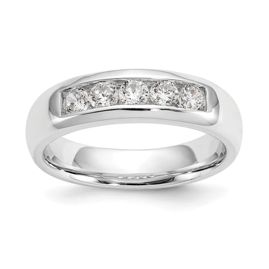 5-Stone Diamond Channel Bands