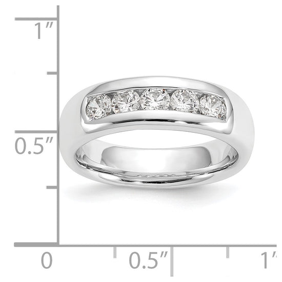 5-Stone Diamond Channel Bands