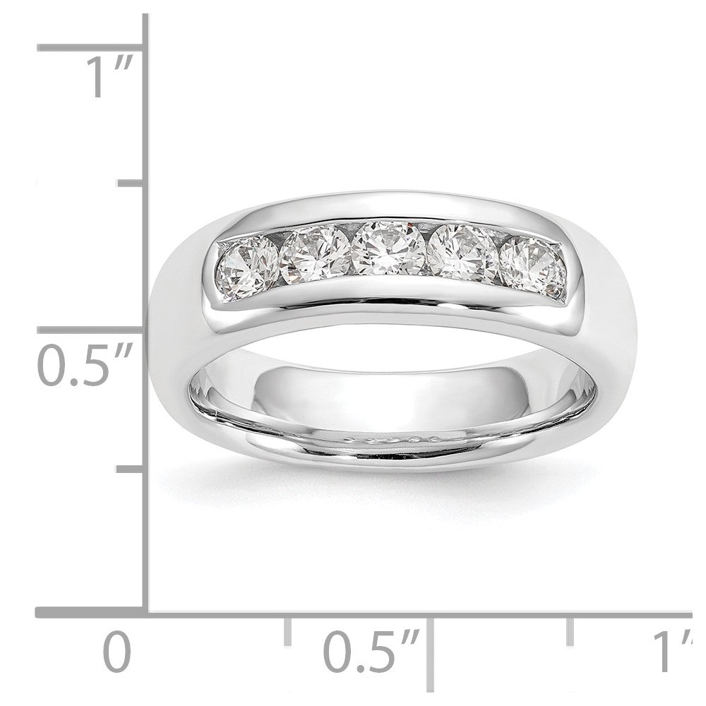 5-Stone Diamond Channel Bands