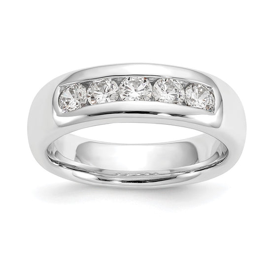 5-Stone Diamond Channel Bands