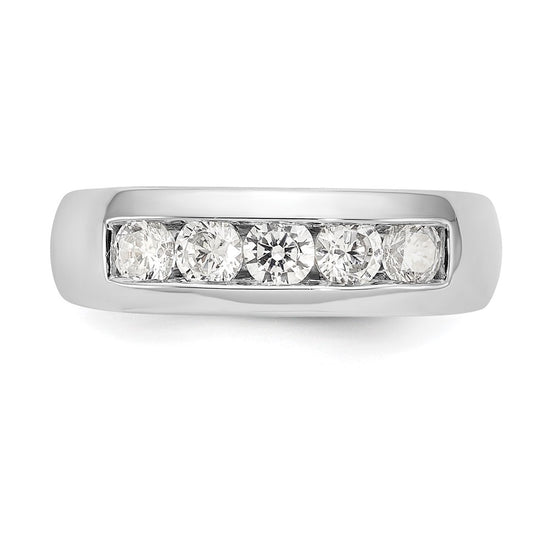 5-Stone Diamond Channel Bands