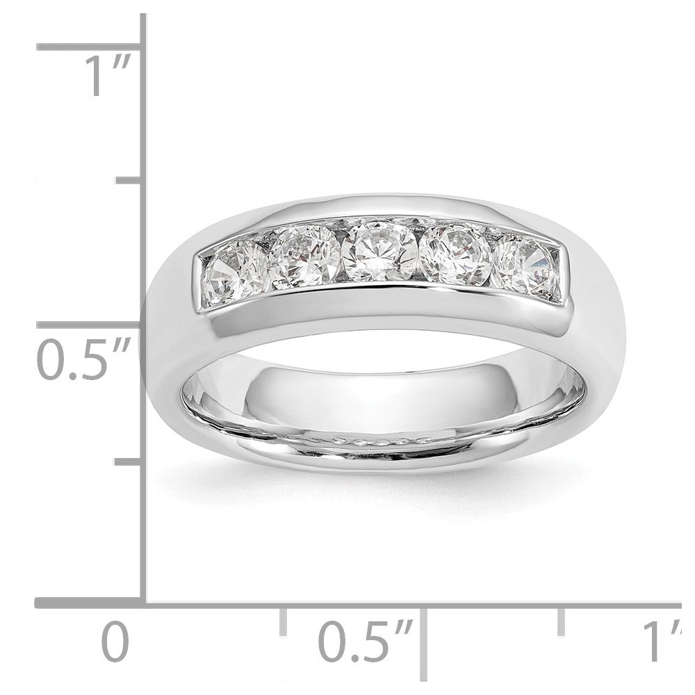 5-Stone Diamond Channel Bands