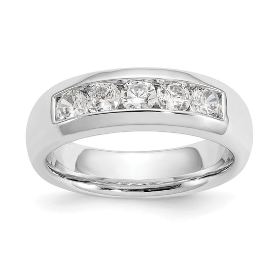5-Stone Diamond Channel Bands