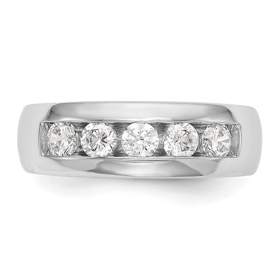 5-Stone Diamond Channel Bands