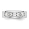 5-Stone Diamond Channel Bands