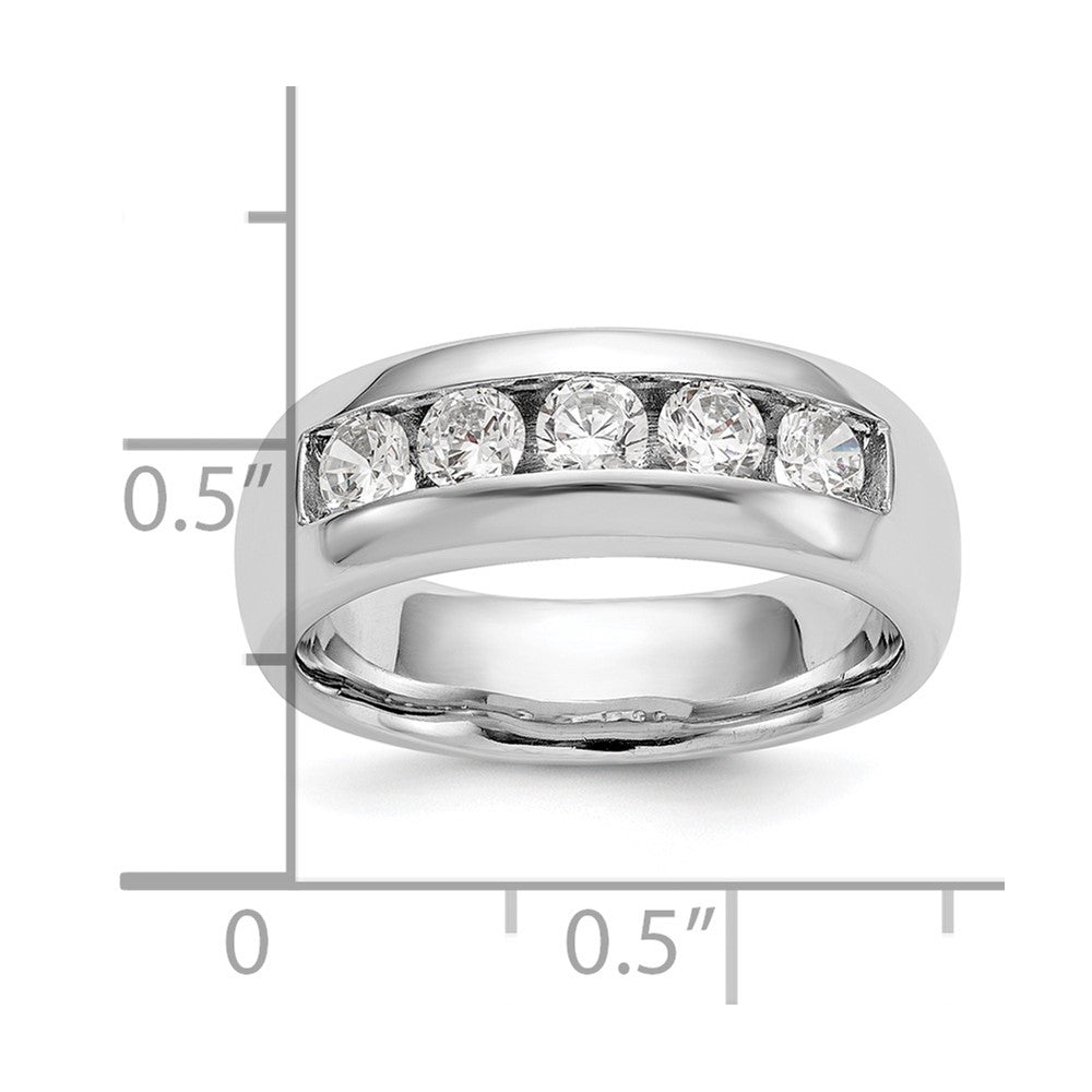 5-Stone Diamond Channel Bands