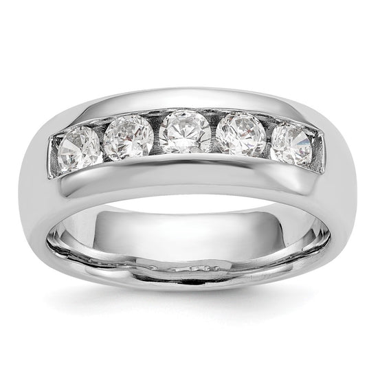 5-Stone Diamond Channel Bands