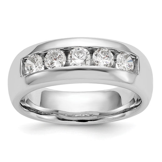 5-Stone Diamond Channel Bands