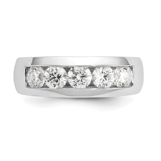 5-Stone Diamond Channel Bands