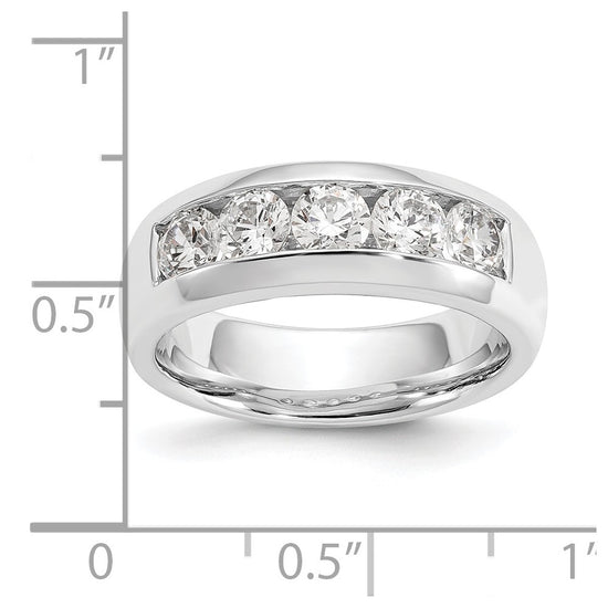 5-Stone Diamond Channel Bands