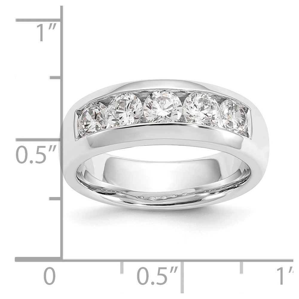 5-Stone Diamond Channel Bands