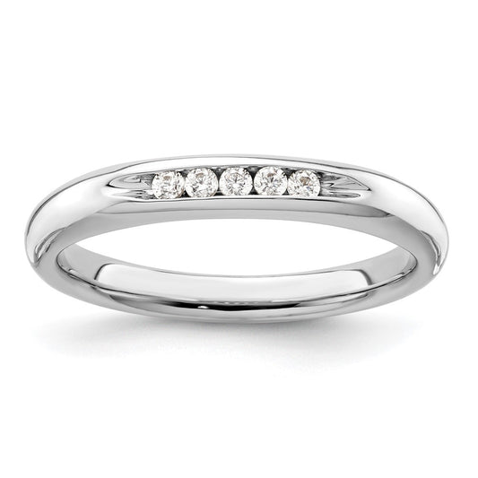 5-Stone Diamond Channel Bands