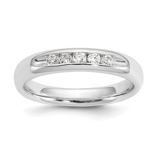 5-Stone Diamond Channel Bands