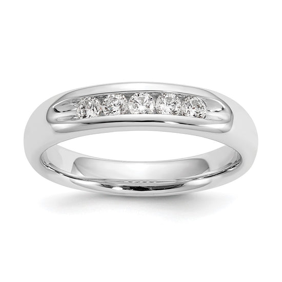 5-Stone Diamond Channel Bands