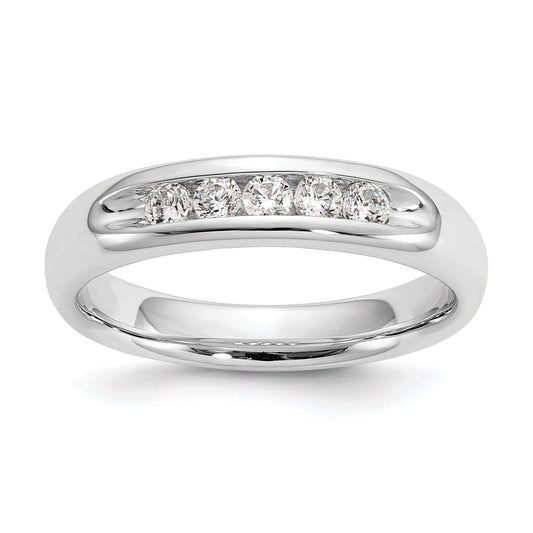 5-Stone Diamond Channel Bands