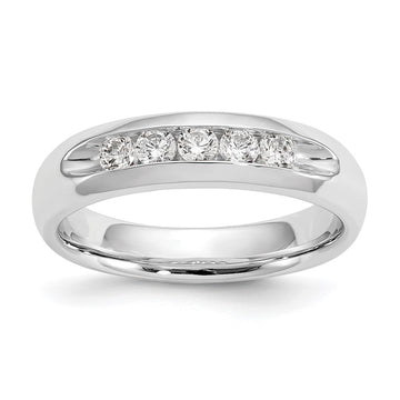 5-Stone Diamond Channel Bands