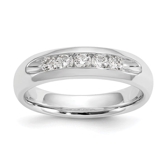 5-Stone Diamond Channel Bands