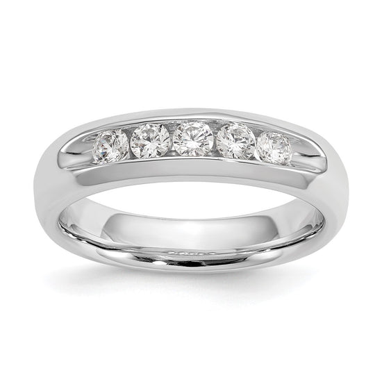5-Stone Diamond Channel Bands