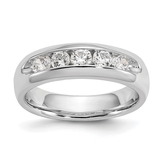 5-Stone Diamond Channel Bands