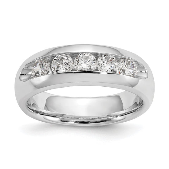 5-Stone Diamond Channel Bands