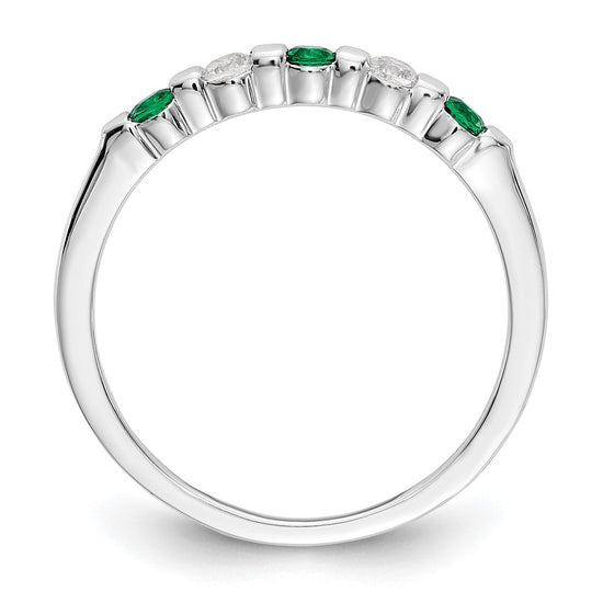 5 Stone Diamond Gemstone Bands