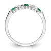 5 Stone Diamond Gemstone Bands