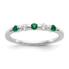 5 Stone Diamond Gemstone Bands
