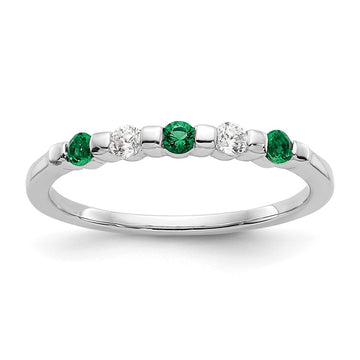 5 Stone Diamond Gemstone Bands