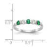 5 Stone Diamond Gemstone Bands