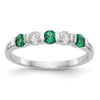 5 Stone Diamond Gemstone Bands