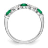5 Stone Diamond Gemstone Bands
