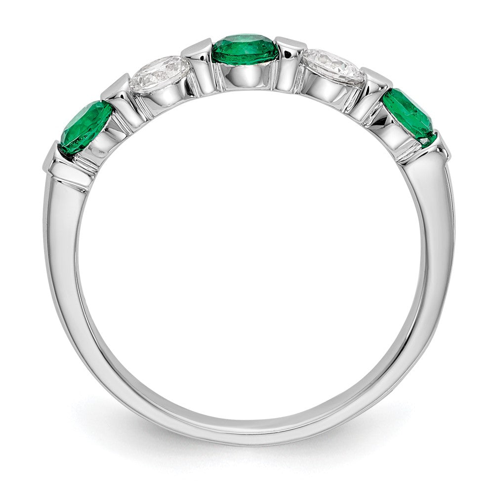 5 Stone Diamond Gemstone Bands